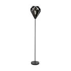Eglo Stehlampe Carlton 5 Stahl Schwarz | IP20 - Geeignet für 1x E27 